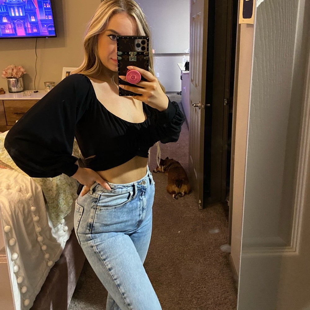 Black Crop Top